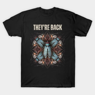 Vintage Cicada Shirt 2024 They Are Back Entomologist T-Shirt
